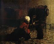 Thomas Eakins Elizabeth and the Dog oil painting artist